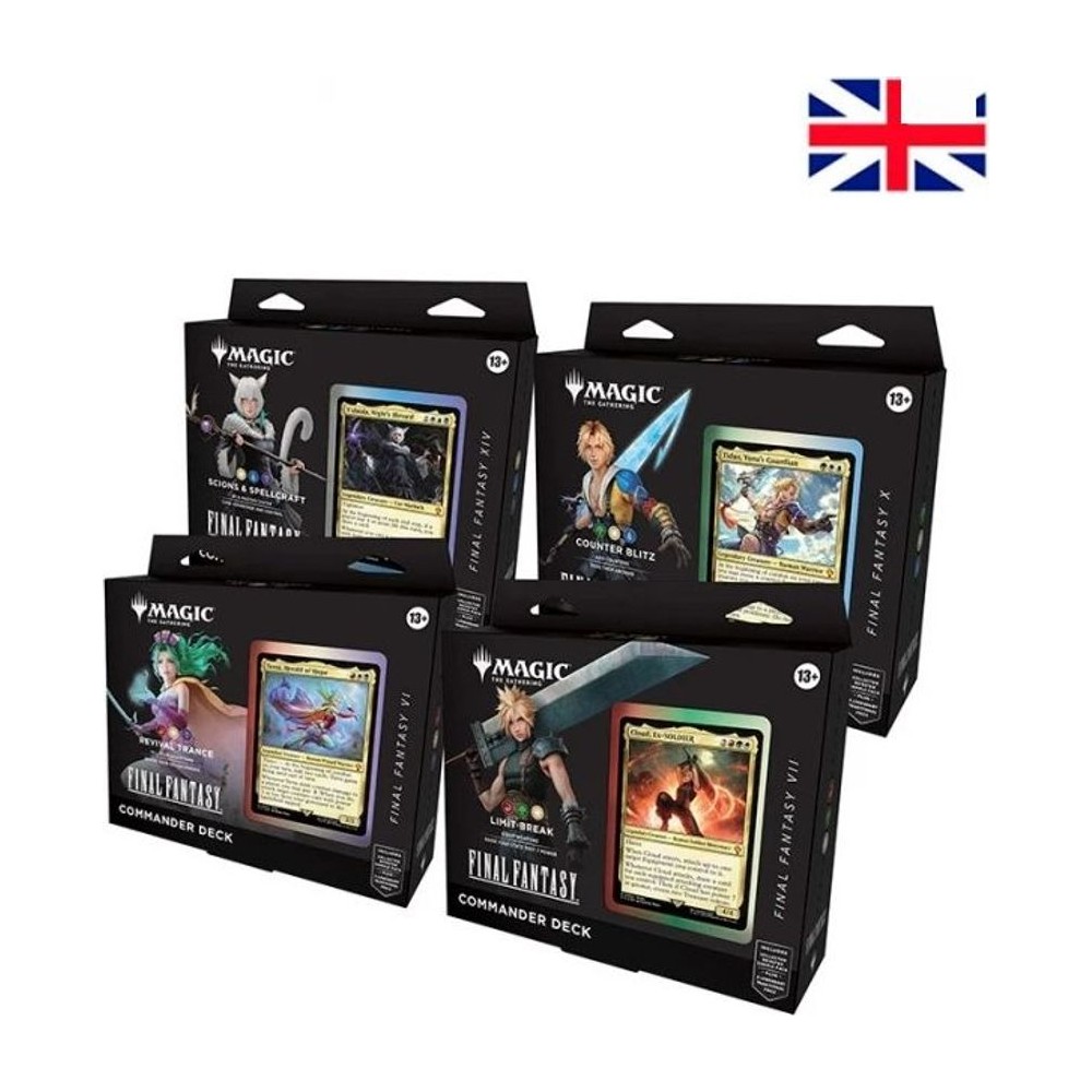 Final Fantasy — Commander Display (4 Mazos)