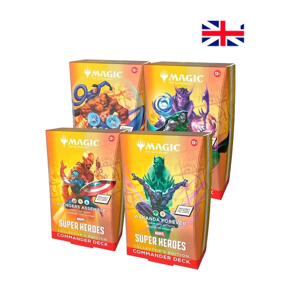 Collector's Edition (4 mazos) Marvel Super Heroes — Commander Display