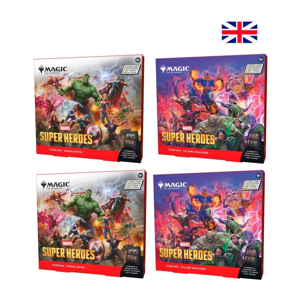 Marvel Super Heroes — Scene Box Display (4 cajas)