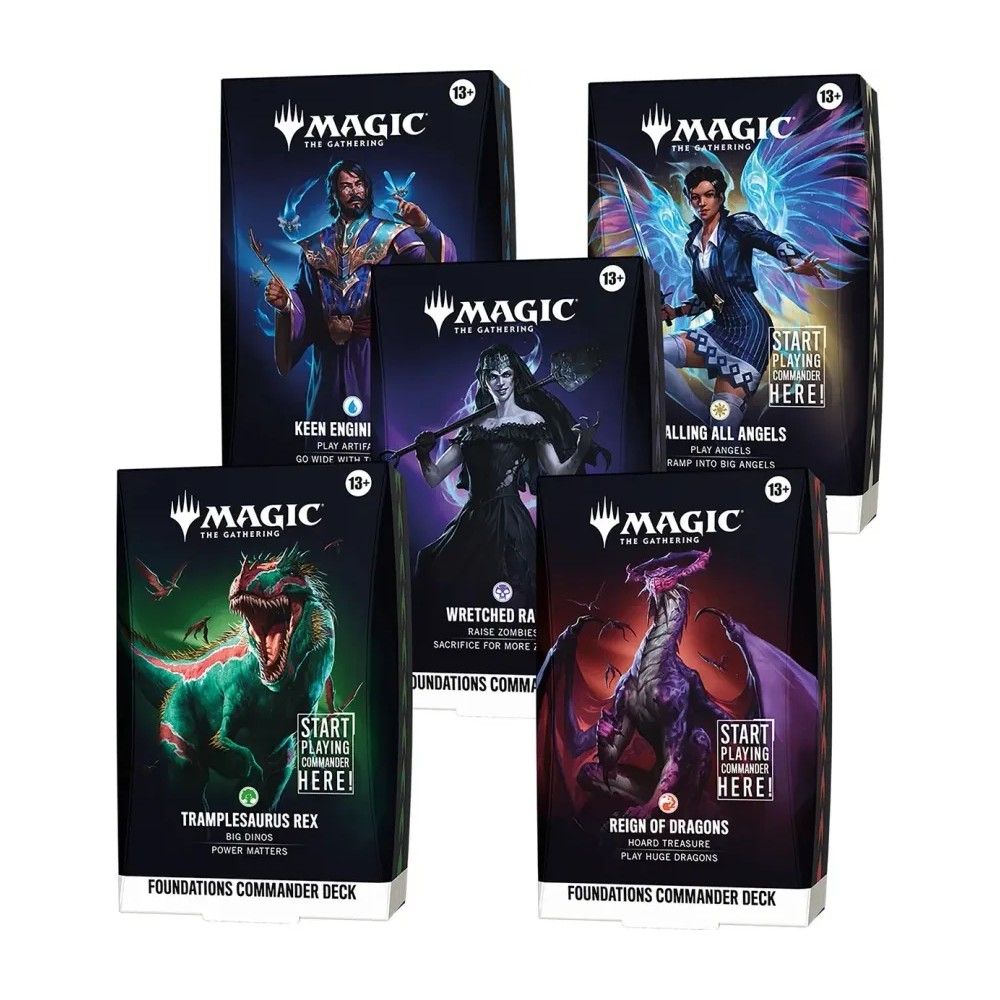 Starter Commander Foundations (5 Mazos) — Commander Display