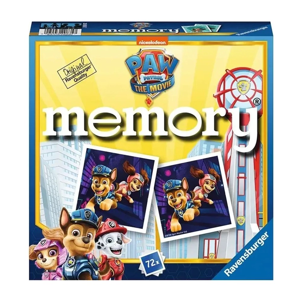 Memory® Paw Patrol Juego de 72 Cartas Ravensburger