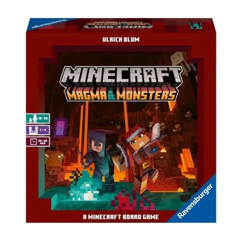 Juego de mesa Ravensburger — Minecraft Portal Dash Magma and Monsters En