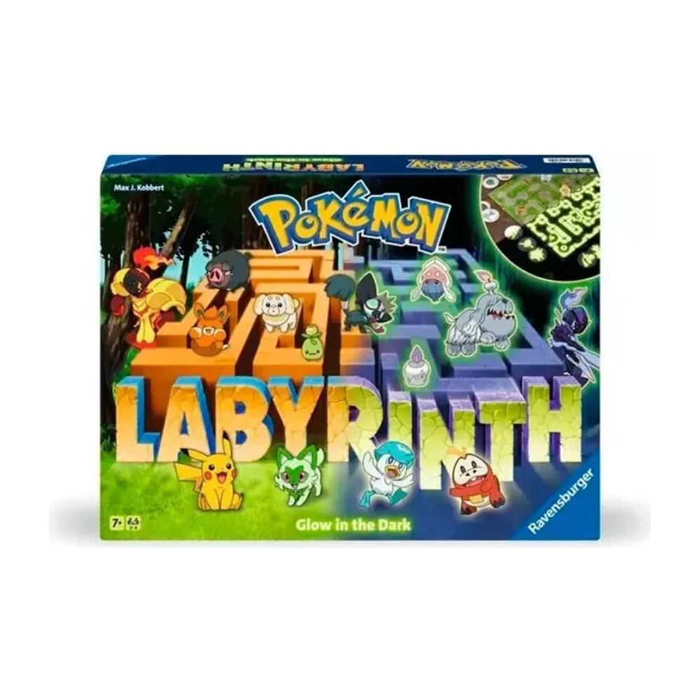 Pokemon Labyrinth Glow in the Dark Society Games de Ravensburger — Juegos de tablero