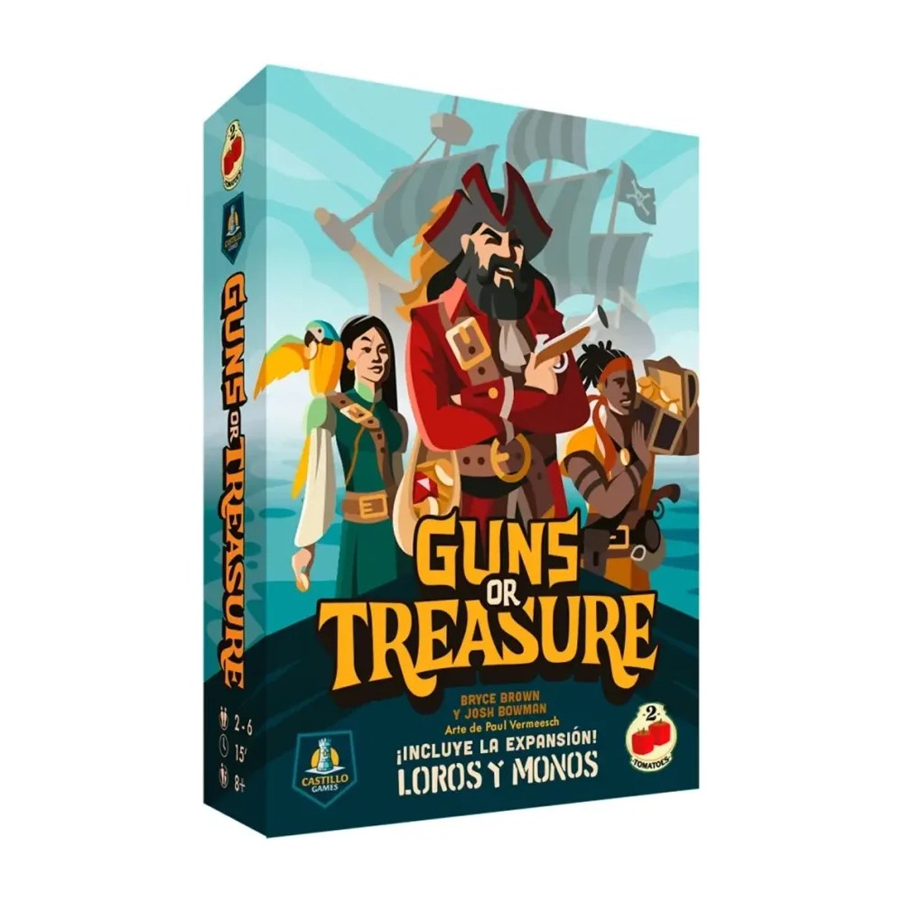 2Tomatoes Games — Guns or Treasure Juego de mesa en