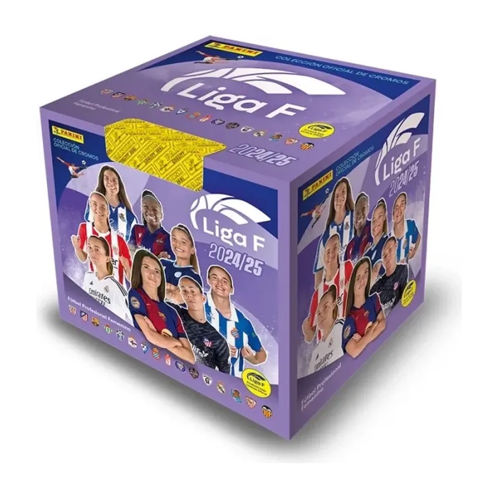 Cajita 50 sobres Liga Femenina 2024/25 de Panini Cromos