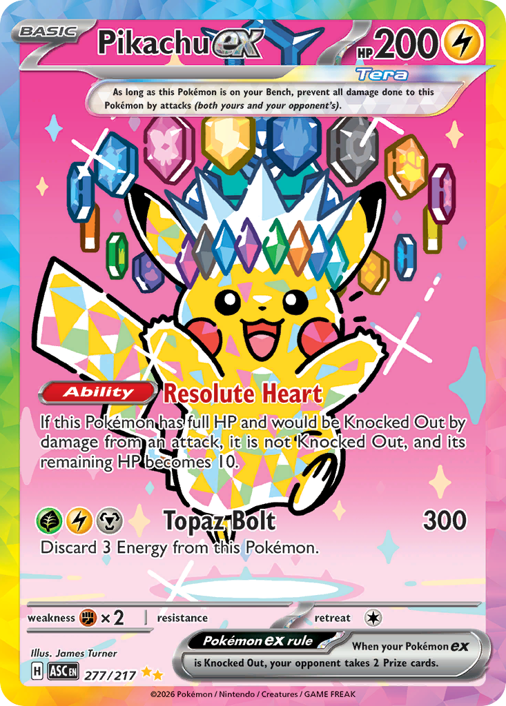 Pikachu ex — ASC 277/217