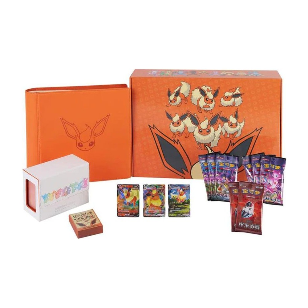 Evoluciones de Eevee — Caja Regalo Premium Flareon