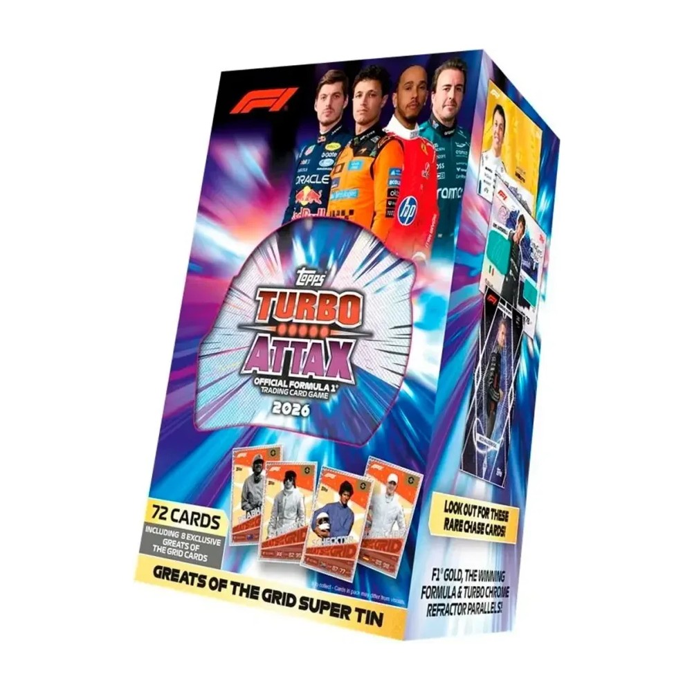 Turbo Attax Fórmula 1 2026 — Super Tins